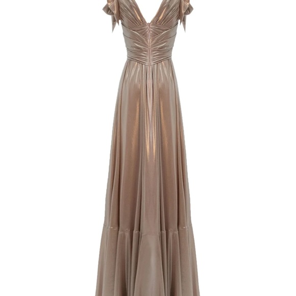 Draped Rose Dress NWT; Bridal; Occasion Gown - Picture 9 of 11